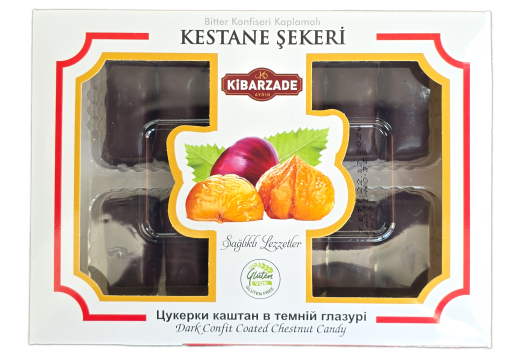 Цукерки Kibarzade Каштан у темній глазур 240 г 
