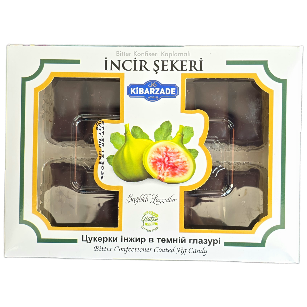 Цукерки Kibarzade Інжир у темній глазурі 240 г 