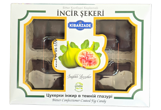 Цукерки Kibarzade Інжир у темній глазурі 240 г 