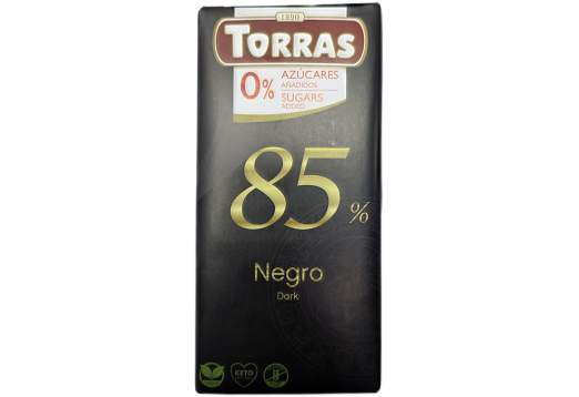 Шоколад Torras  чорний 75г без цукру Іспанія