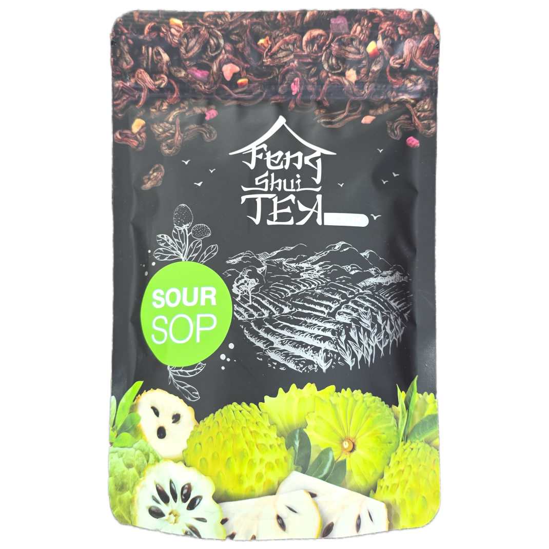 Чай чорний Feng Shui Tea Sour Sop з саусепом 80г упаковка