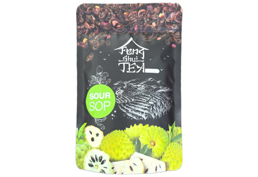 Чай чорний Feng Shui Tea Sour Sop з саусепом 80г упаковка