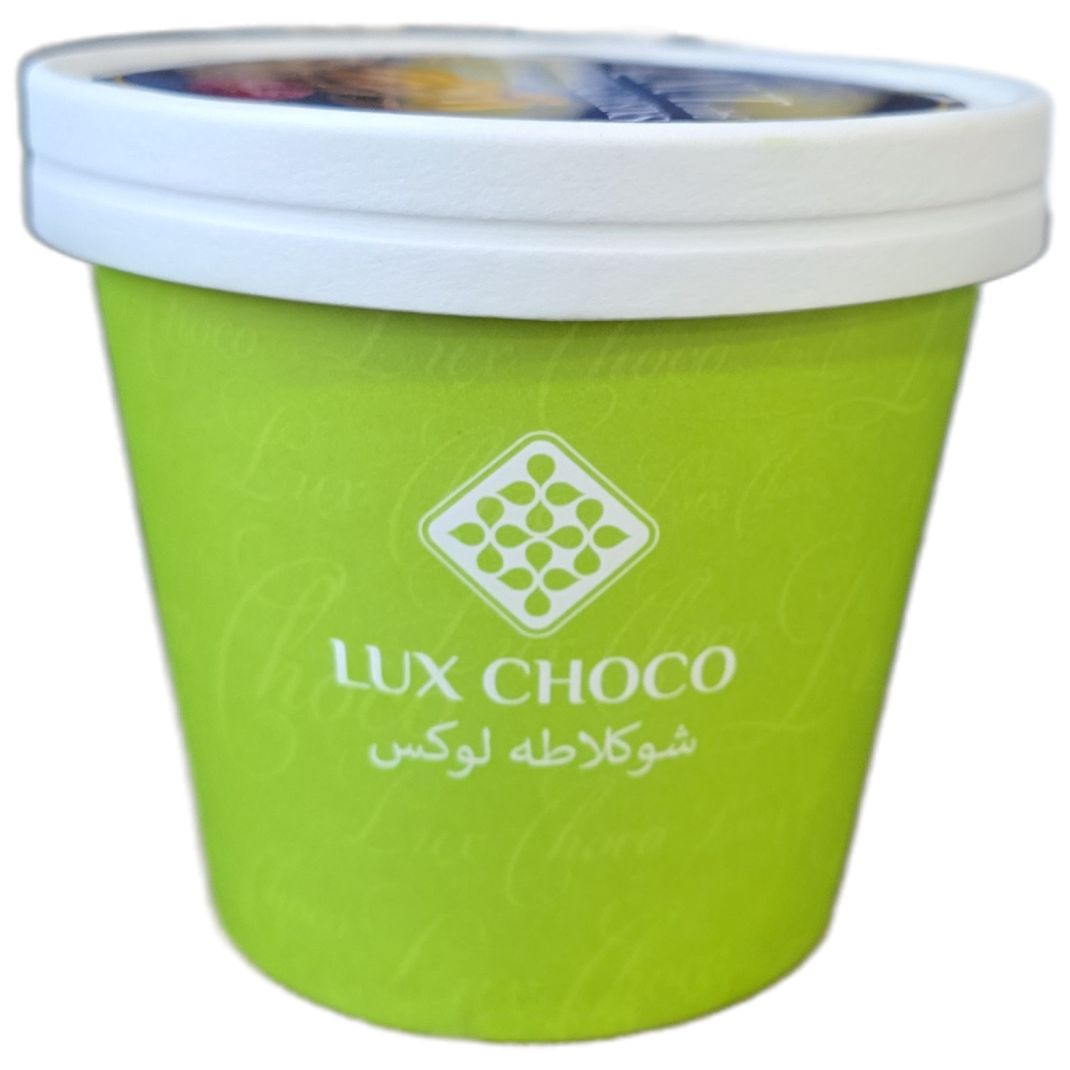 Цукерки волоський горіх з журавлиною та родзинками в шоколаді Lux Choco 200 г 