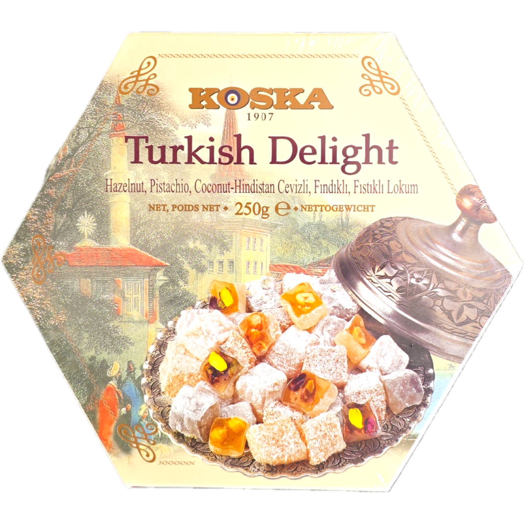 Рахат-лукум Koska з фісташкою та фундуком, упаковка 250г 