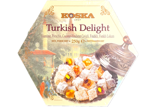 Рахат-лукум Koska з фісташкою та фундуком, упаковка 250г 