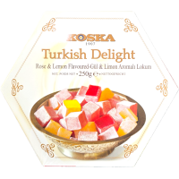 Рахат-лукум KOSKA  Лимон–Троянда, упаковка 250г 