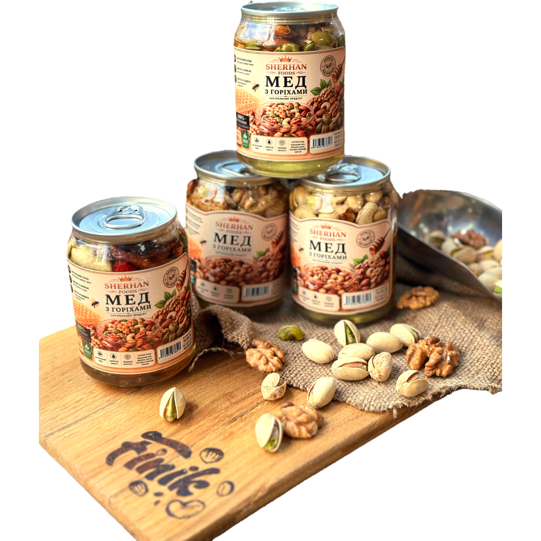 Мед з горіхами SHERHAN FOODS 300 г 