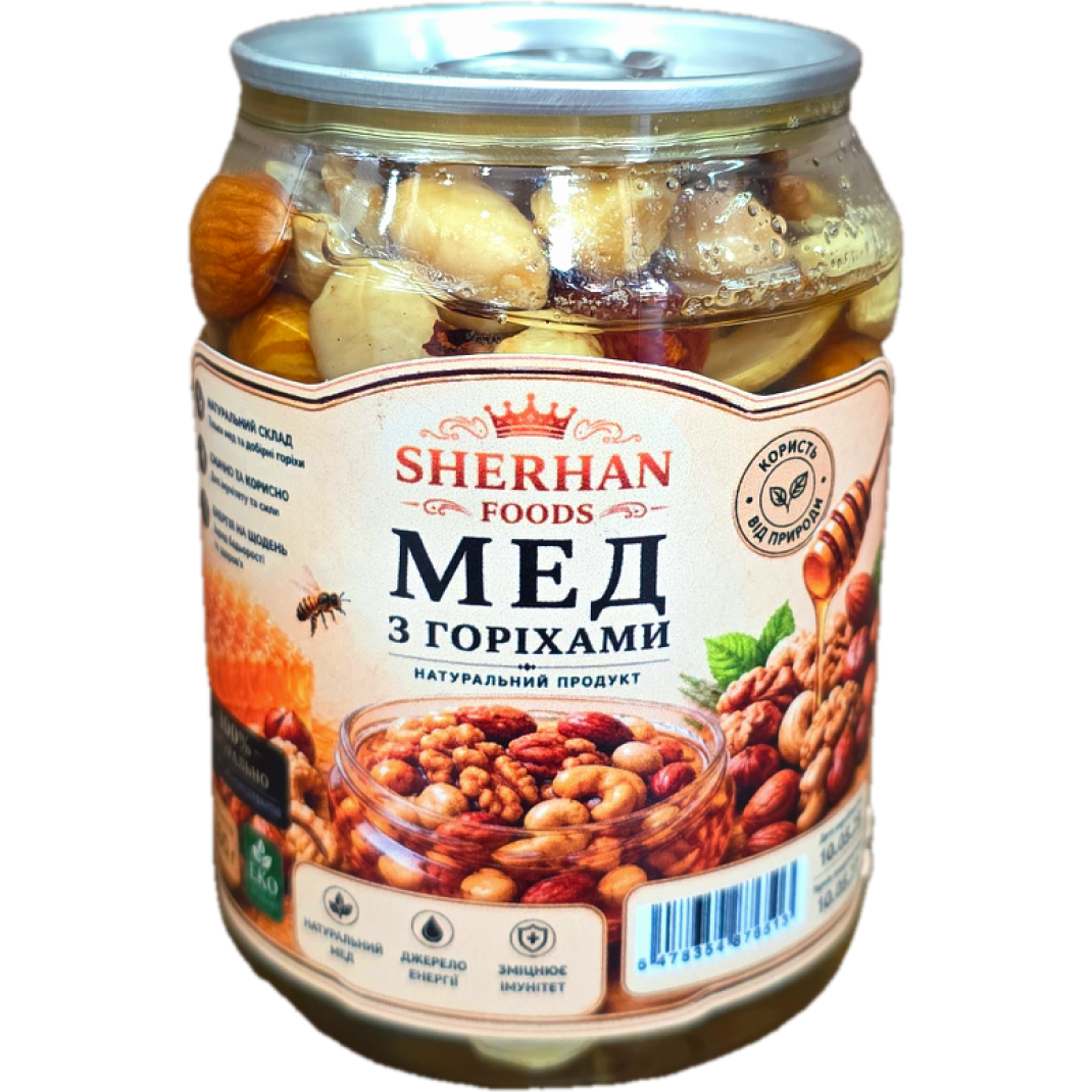 Мед з горіхами SHERHAN FOODS 300 г 