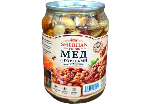 Мед з горіхами SHERHAN FOODS 300 г 
