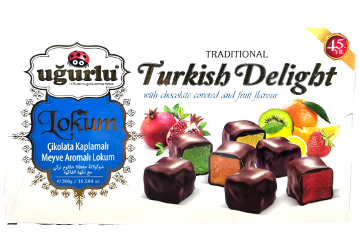 Лукум Ugurlu кубик фрукт в шоколаді 300г