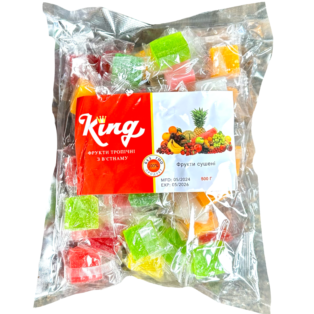 Манго кубик мармелад King асорті  500 г 