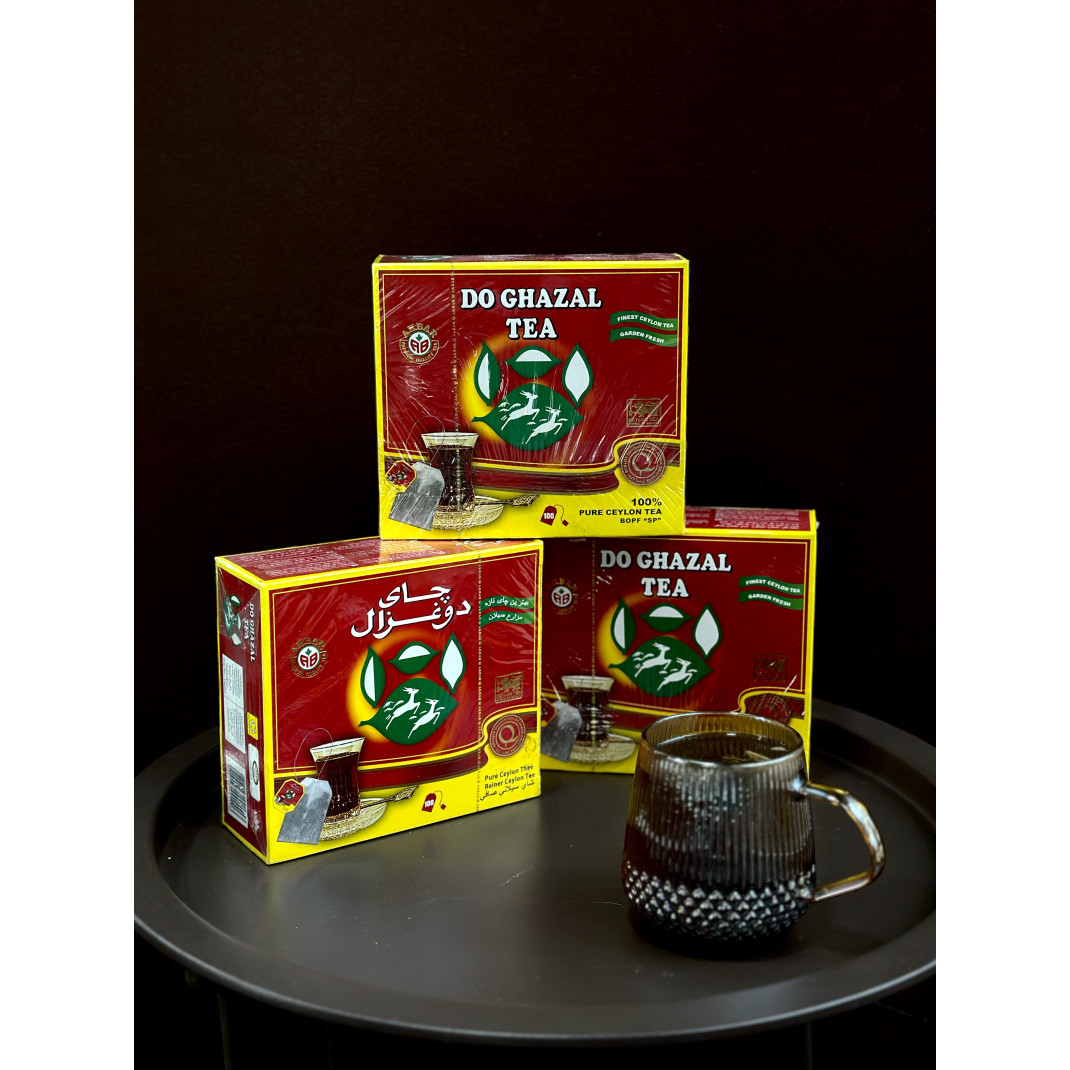 Чорний чай Akbar Do Ghazal tea Pure Ceylon у пакетиках 100 шт