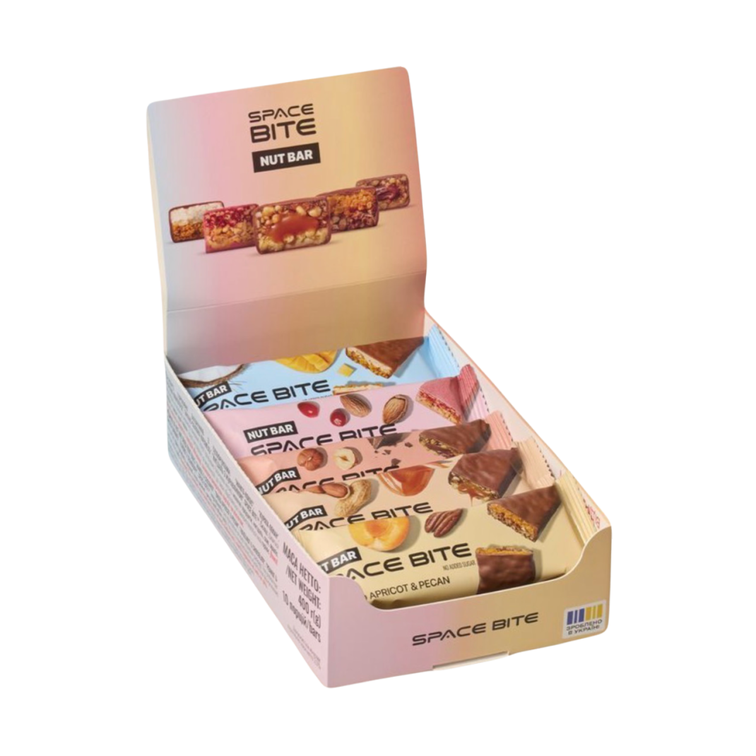 Батончик Space Bite асорті бокс 10шт*40г енергетичний 