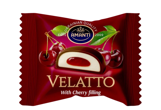 Цукерки VELATTO зі смаком вишні Аманті 