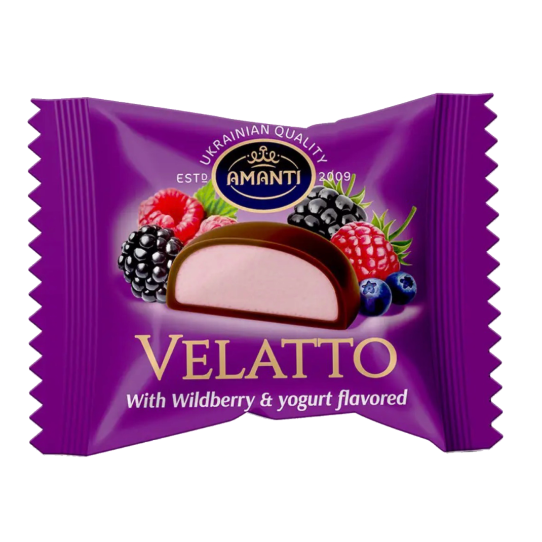 Цукерки VELATTO зі смаком лісових ягід Аманті 
