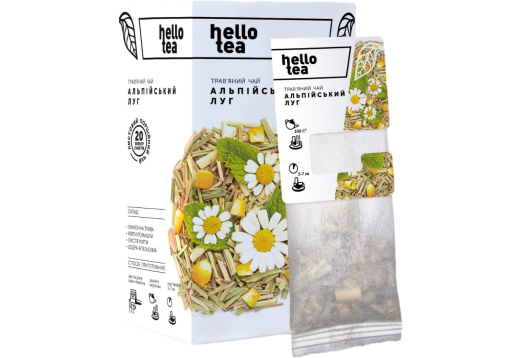 Чай «hello tea”  альпійський луг  пакетований