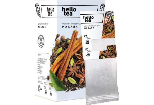 Чай «hello tea” пряний «Масала» пакетований