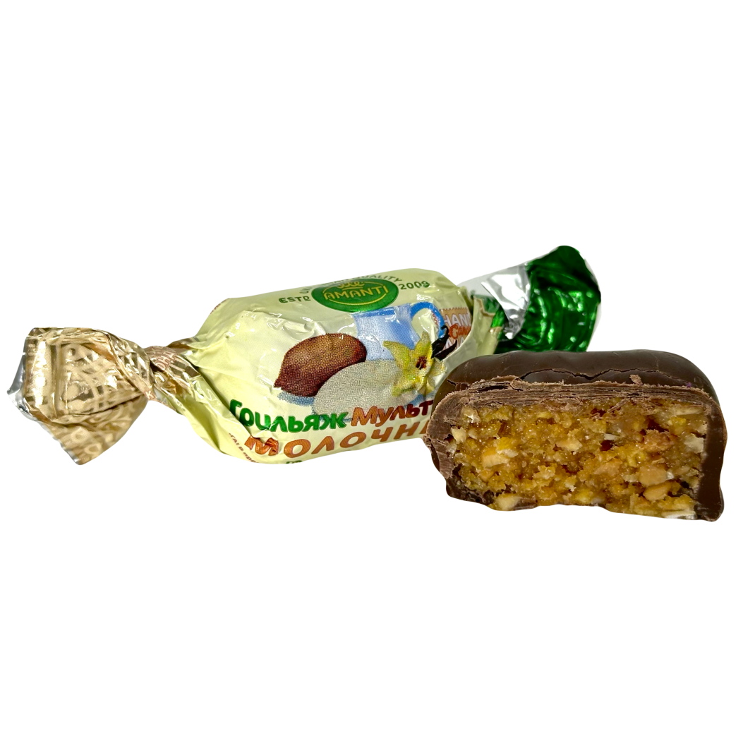 Цукерки Аманті Грильяж Молочний 