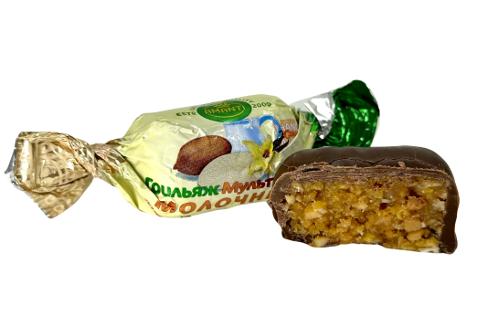 Цукерки Аманті Грильяж Молочний 