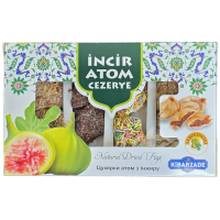 Цукерки атом Kibarzade інжир, фінік, хурма коробка 125г 